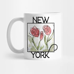 New York State Flower Mug